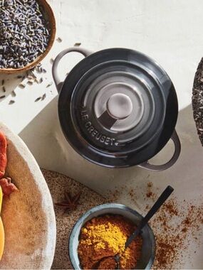 Le Creuset Mini Round Cocotte in Oyster | 8 oz